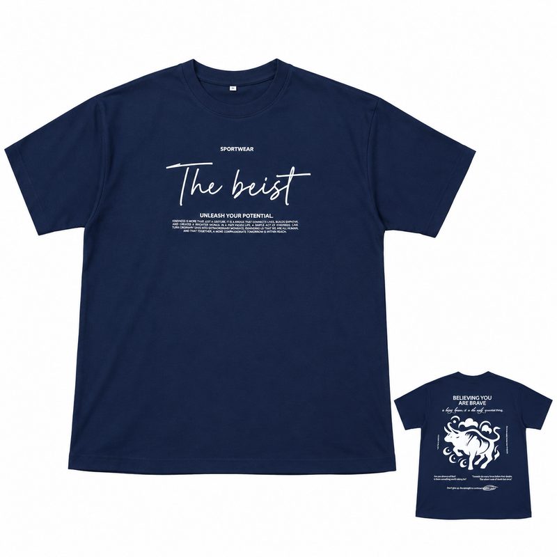Remera Azul Hombre