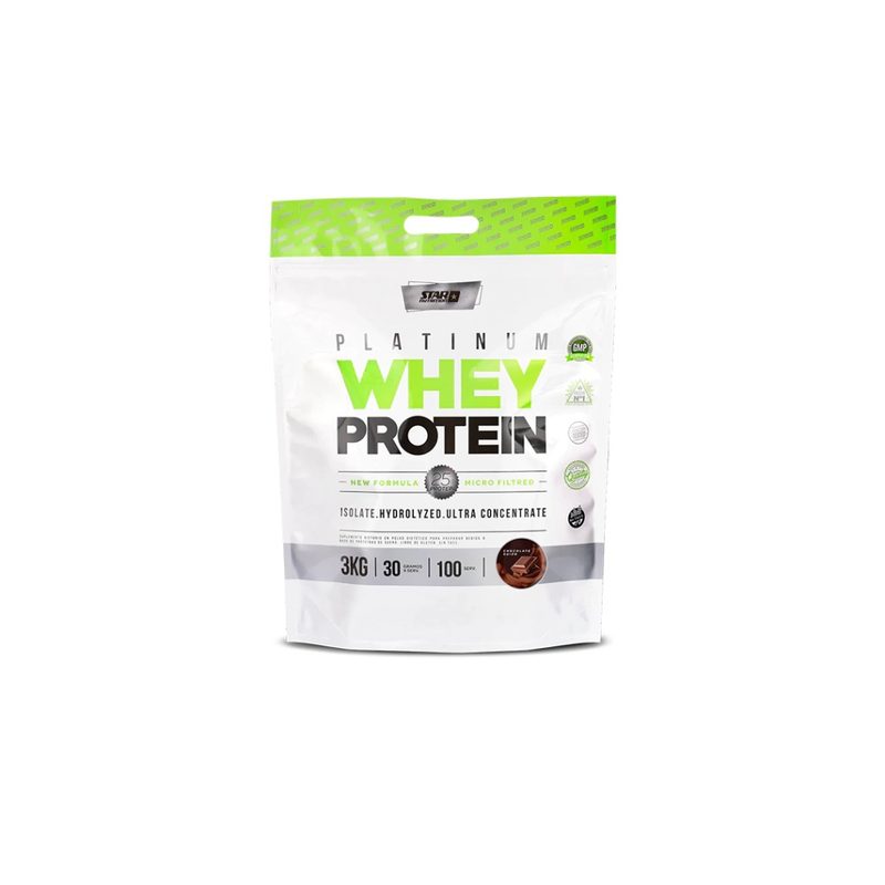 Proteína - Whey Protein Platinum 3Kg Chocolate - Star Nutrition
