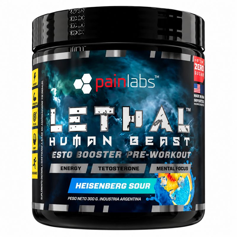 Pre Workout Lethal Human Beast 300g Heisenberg Sur - Painlabs